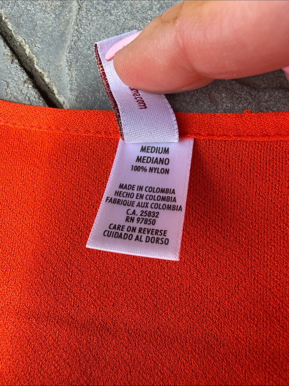 Luli Fama size MED coverup. Bright Orange Scoop-Neck Drawstring Dress - Picture 5 of 8